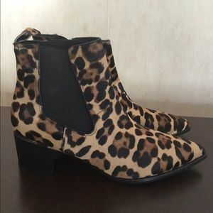 Animal Print Ankle Boots Sz 8